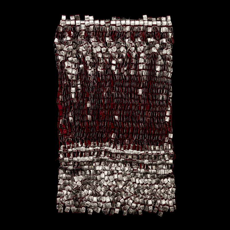 Cuarzo 1, 2015. 100×60 cm; lino, gesso, acrílico y paladio.