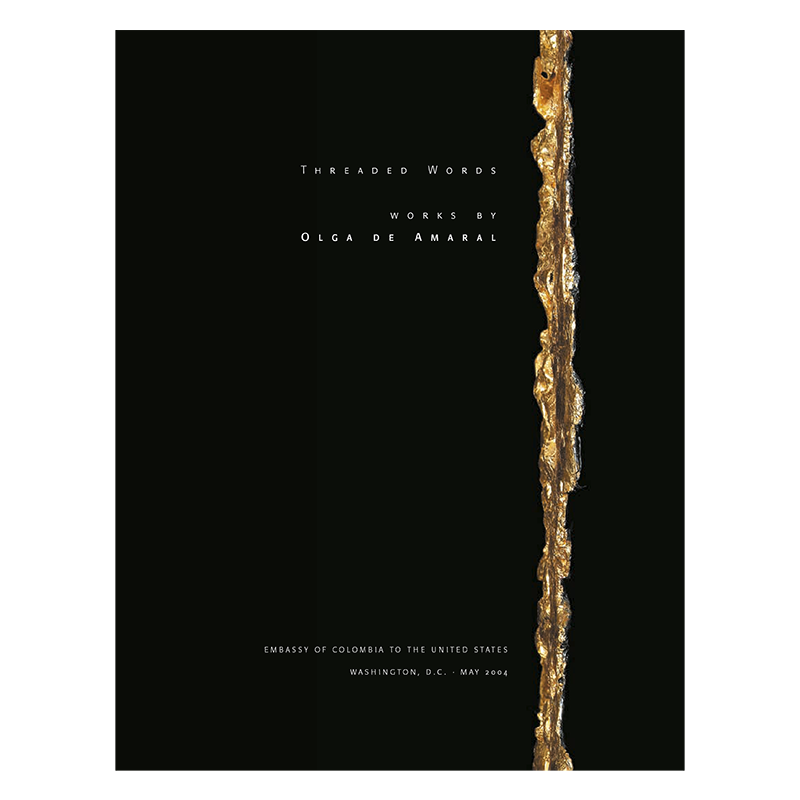 Olga de Amaral: Threaded Words, 2004