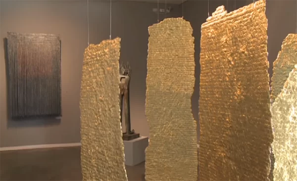 Olga de Amaral: Strata / Meridianos · Galería La Cometa · 2012